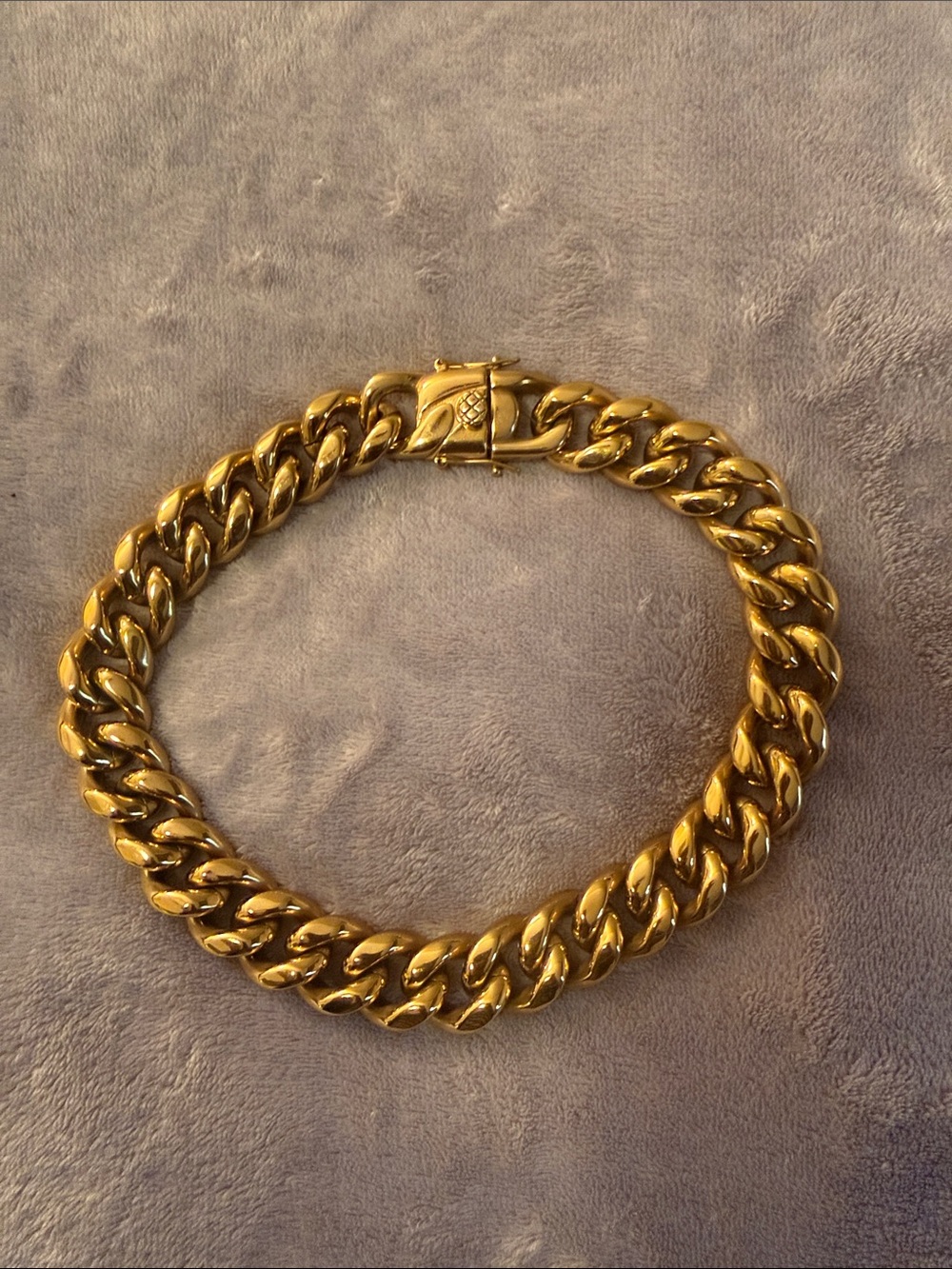 Gold-Tone Cuban Link Necklace